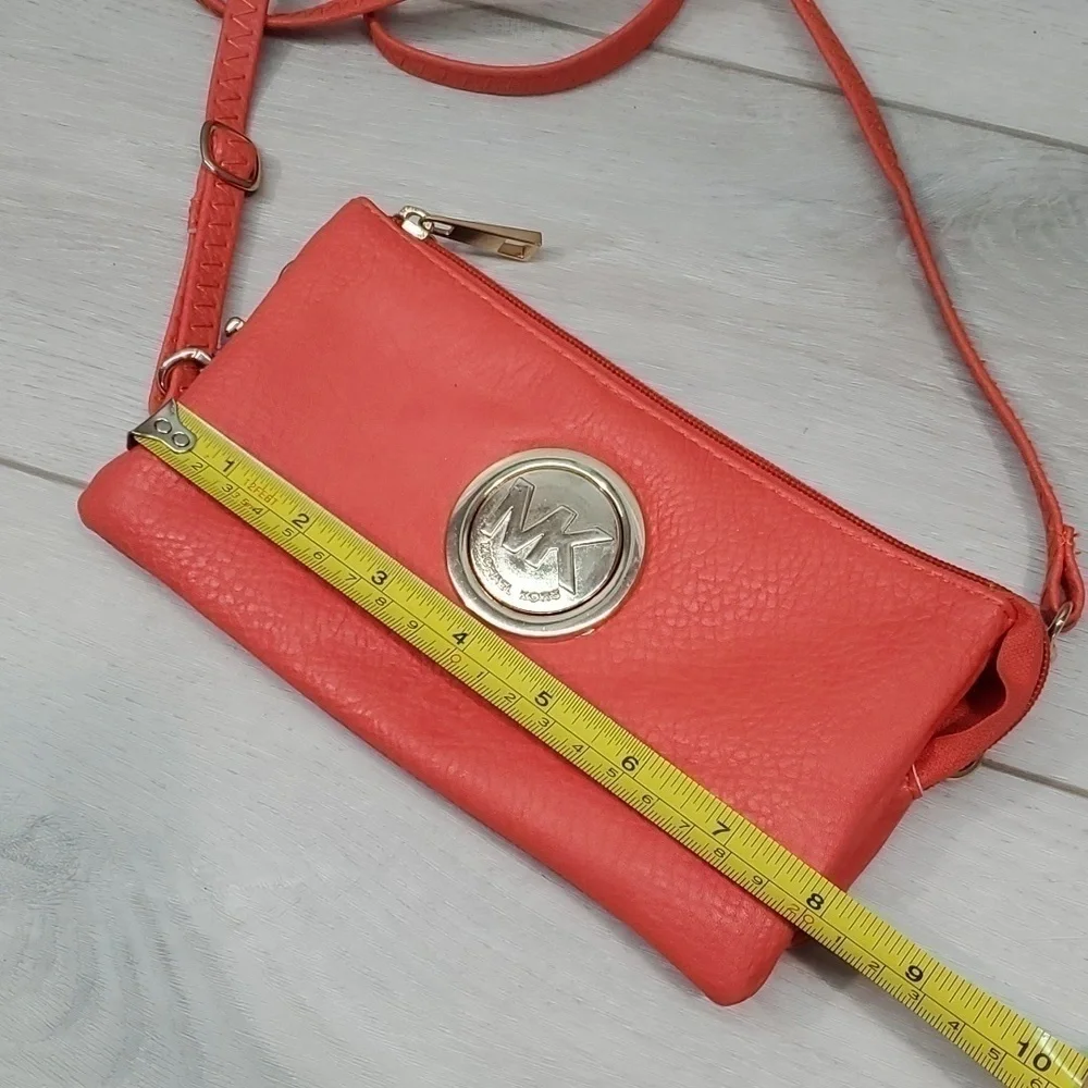 Michael Michael Red Womens Crossbody mini  Leather Bag Purse